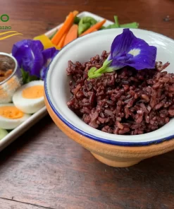 Cơm từ gạo ST tím ngon